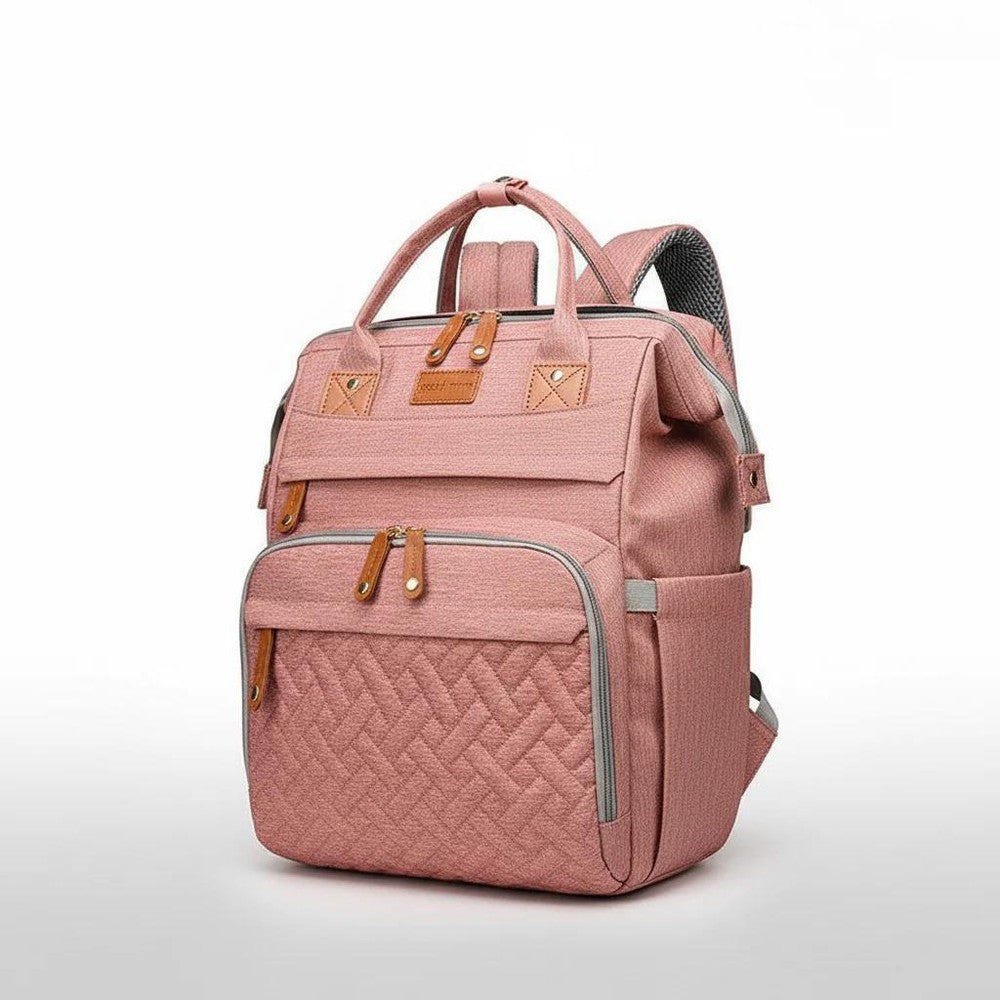 Sac à dos Pink Mommy debout fermé, vu de face